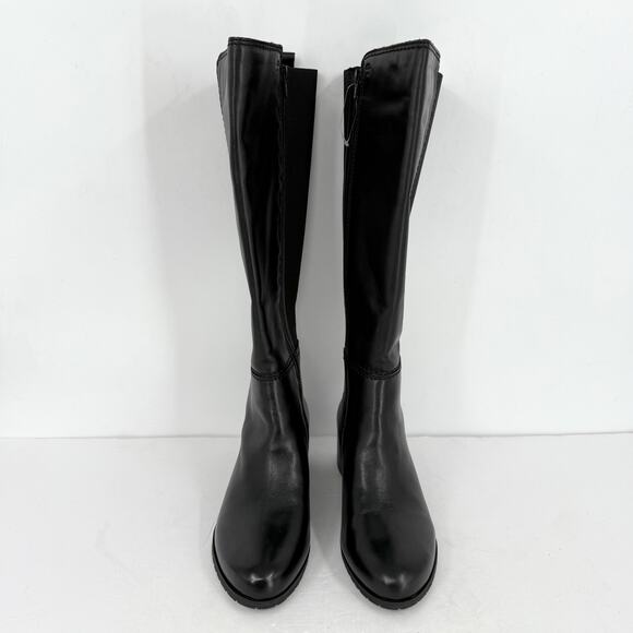 Naturalizer Women Brent Knee High Boot 10 Wide Black Leather Weatherproof NWOB - Picture 7 of 12